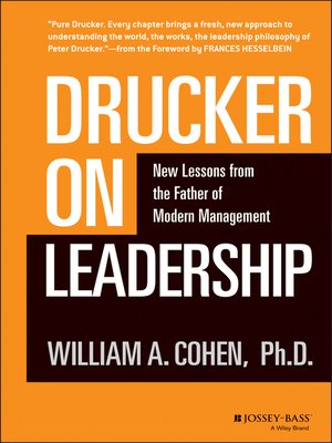 cover image of Drucker on Leadership